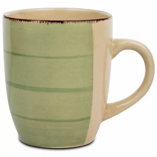Kubek ceramiczny z uchem, OIL GREEN, do picia kawy, herbaty, 355 ml kod: O-10-099-205 - Kubki - miniaturka - grafika 1
