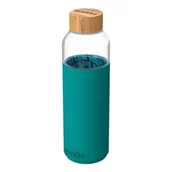 Shakery i bidony sportowe - QUOKKA Quokka Flow Butelka na wodę ze szkła 660 ml (Inner Palm Leaves) 40005 - miniaturka - grafika 1