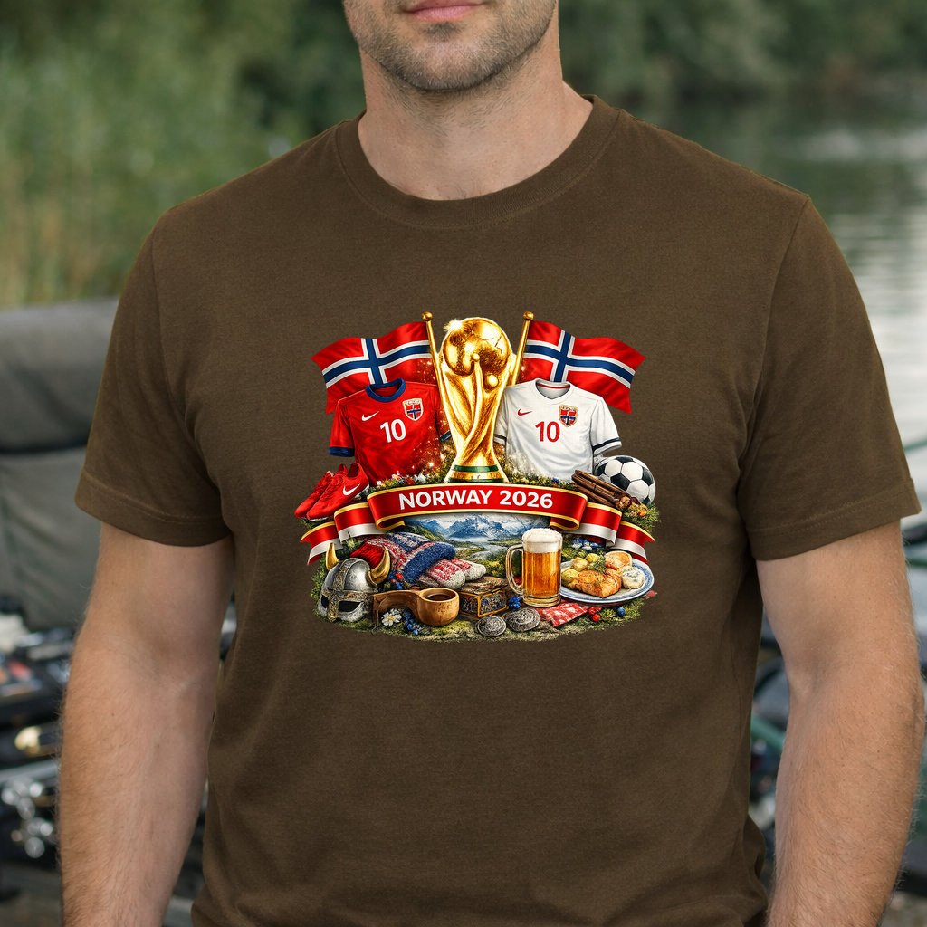 Koszulka WORLD CUP 2026 NORWEGIA kolor brązowy rozmiar XL