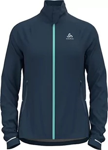 Odlo Damska kurtka do biegania ZEROWEIGHT PRO WARM, blue wing teal - polynya - Kurtki damskie - miniaturka - grafika 1