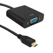 Części i akcesoria do laptopów - Qoltec Adapter Micro HDMI DM / VGA F | 0,2m KKQTKPBV0150 [7445183] - miniaturka - grafika 1