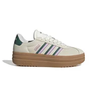 Buty sportowe damskie - Damskie Buty ADIDAS VL COURT BOLD JI1788 – Beżowy - miniaturka - grafika 1