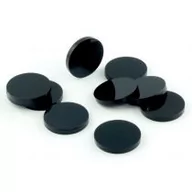 Akcesoria do gier planszowych - Crafters Znaczniki akryl czarne okrągłe 20x3mm 10szt - Crafters - miniaturka - grafika 1