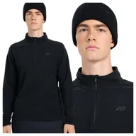 Pozostała odzież narciarska - Bielizna termiczna polarowa (góra) męska 4F 4FWAW25UFLEM065-20S Czarny XXL - miniaturka - grafika 1