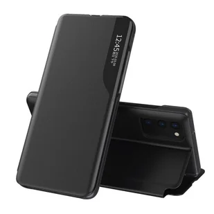 Eco Hurtel Leather View Case elegancki futerał etui z klapką i funkcją podstawki Samsung Galaxy M51 czarny - Etui i futerały do telefonów - miniaturka - grafika 1