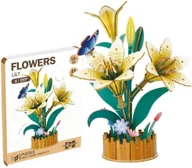 Zabawki kreatywne - Askato drewniane kwiatki 3D lilie - miniaturka - grafika 1