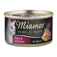 Mokra karma dla kotów - Miamor Feine Filets Kurczak i szynka 96x100 g - miniaturka - grafika 1