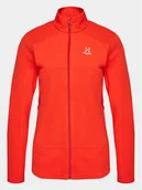 Bluzy damskie - Haglöfs Polar Buteo Mid 605074 Czerwony Active Fit - miniaturka - grafika 1