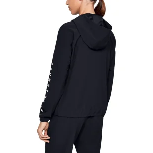 Kurtka damska Under Armour Woven Hooded Jacket - Kurtki i kamizelki sportowe damskie - miniaturka - grafika 2
