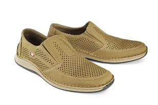 RIEKER 05277-64 beige, półbuty męskie - Rieker - Półbuty męskie - miniaturka - grafika 1
