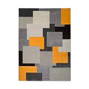 Szaro-pomarańczowy dywan Universal Leo Square, 160x230 cm - Dywany - miniaturka - grafika 1