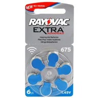 Baterie i akcesoria - Baterie do aparatów słuchowych Rayovac Extra Advanced 675 6 sztuk - miniaturka - grafika 1