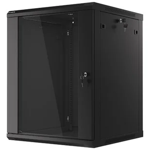 Lanberg Szafa 19" 15U, 600x600, czarna, FLAT PACK WF01-6615-10B - Szafy rack - miniaturka - grafika 1