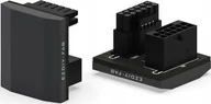 Akcesoria do komputerów stacjonarnych - Adapter Wtyczka 12VPWR kątowa złącze 12+4 PIN 180 stopni EZDIY-FAB RVS 600W - miniaturka - grafika 1