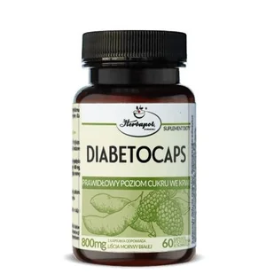 HERBAPOL KRAKÓW HERBAPOL Diabetocaps, 60kaps. - Leki dla diabetyków - miniaturka - grafika 1