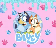 Puzzle - PUZZLE BLUEY BLU PIESEK A3 252 el z Nadrukiem + IMIĘ #31 - miniaturka - grafika 1