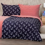Pościel - 4Home Pościel bawełniana Marine , 160 x 200 cm, 70 x 80 cm, niebieski, 160 x 200 cm, 70 x 80 cm - miniaturka - grafika 1