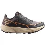 Buty trekkingowe damskie - Damskie buty do biegania Salomon Thundercross Gore-Tex Rozmiar butów (UE): 38 2/3 / Kolor: szary/czarny - miniaturka - grafika 1