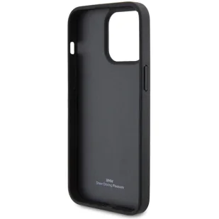 Etui BMW Leather Diamond Pattern na iPhone 15 Pro Max - czarne - Etui i futerały do telefonów - miniaturka - grafika 4