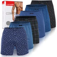 Majtki męskie - Cornette Bokserki Męskie Luźne Bawełniane 6 sztuk BM004 Comfort Rozmiar XXL - miniaturka - grafika 1