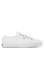 Trampki damskie - Tommy Hilfiger Tenisówki Essential Nautical Sneaker FW0FW06512 Biały - miniaturka - grafika 1