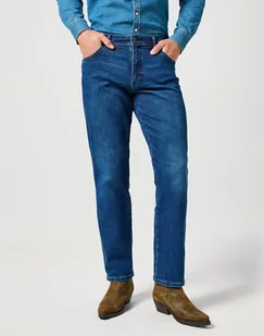 Męskie spodnie jeansowe proste Wrangler TEXAS W31 L34 - Spodnie męskie - miniaturka - grafika 1