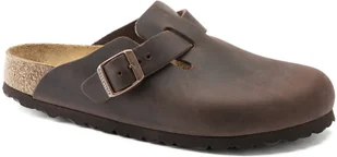 Birkenstock Boston LEOI 860131 Brązowe 41 - Klapki i japonki męskie - miniaturka - grafika 1