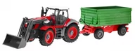 Zabawki zdalnie sterowane - Traktor Czerwony Przyczepa Zielona 2.4GHz - miniaturka - grafika 1