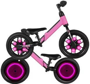 Różowy Rowerek Biegowy KOŁA LED rower dziecięcy dla dziewczynki Spark - Rowerki biegowe - miniaturka - grafika 1