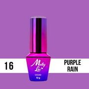 Lakiery hybrydowe - Molly Lac Lakier hybrydowy MollyLac Cocktails Drinks Purple Rain 10 g Nr 16 - miniaturka - grafika 1