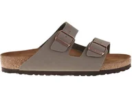 Klapki i japonki męskie - Birkenstock, Japonki męskie, Arizona BF Nubuck Stone, rozmiar 42 - miniaturka - grafika 1