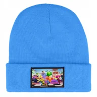 Czapki damskie - CZAPKA BEANIE ZIMOWA CIEPŁA NIEBIESKA DLA DZIECI MOTYW CHAMPION STUMBLER WZ - miniaturka - grafika 1