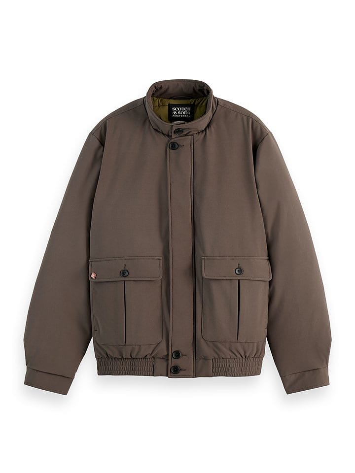 Scotch & Soda Kurtka przejściowa w kolorze ciemnobrązowym