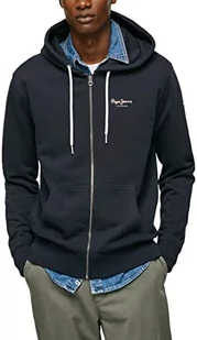 Pepe Jeans Bluza męska Edward Zip, Niebieski (Dulwich), M - Bluzy męskie - miniaturka - grafika 1