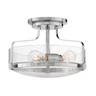 Lampy sufitowe - Salonowa lampa sufitowa Harper HK-HARPER-SFS-CM-CS Hinkley przezroczysty chrom - miniaturka - grafika 1