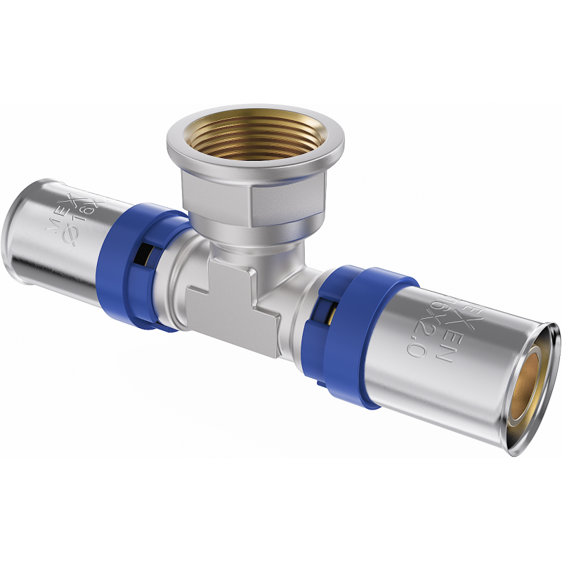 Mexen PEX-P trójnik zaciskowy, zaprasowywany PEX 16 x 1/2 GW x 16 - W97132-1612F16-00