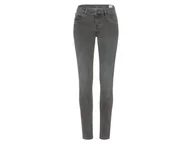 Spodnie damskie - esmara® Jeansy damskie z bawełną, super skinny fit (Szary, 36, niska sylwetka) - miniaturka - grafika 1