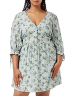 Sukienki - CITY CHIC Damska sukienka plus size Sweet Meadow, Miętowa słodka łąka, 40-Du?e rozmiary - miniaturka - grafika 1