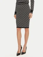Spódnice - Guess Spódnica ołówkowa Lise W4BD53 Z37K0 Czarny Slim Fit - miniaturka - grafika 1