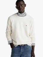 Swetry męskie - Tommy Hilfiger Sweter 86867 Beżowy Regular Fit - miniaturka - grafika 1