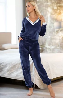 Piżamy damskie - Unikat Geri piżama dres, Kolor granatowy, Rozmiar XL, - grafika 1