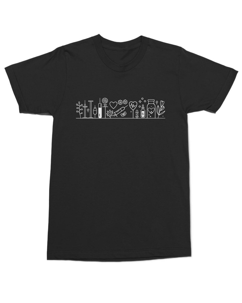 Koszulka z nadrukiem Medycznym Minimalizm Medycyna Elegancka Czarna XL