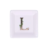 Talerze - LA PORCELLANA BIANCA ADORATO Talerzyk kwadratowy 10 cm, Wzór L - miniaturka - grafika 1