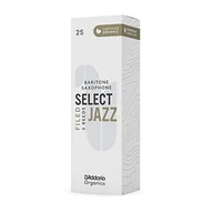 Akcesoria do instrumentów dętych - D'Addario Organic Select Jazz Filed Bariton Saxophone Stroiki - Sax Reeds - Pierwsza i jedyna organiczna trzcina - 2 miękkie, 5 sztuk - miniaturka - grafika 1