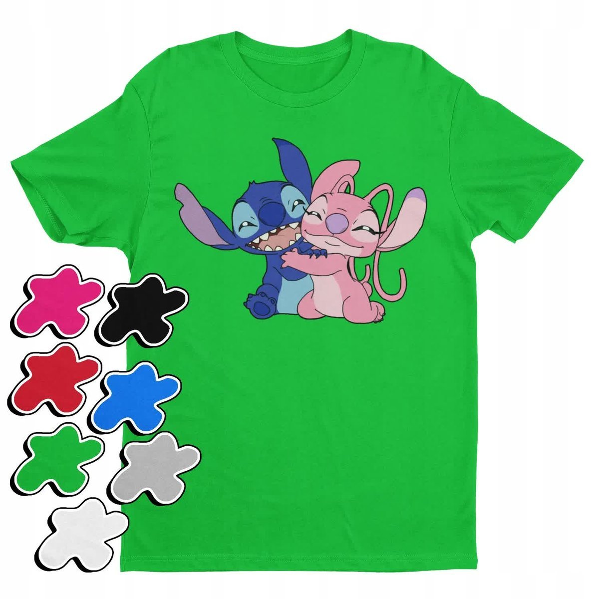 Koszulka T-Shirt Dziecięca Z Nadrukiem Duży Wybór Lilo Stitch -L 146-152