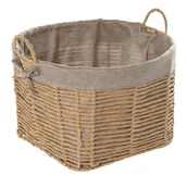 Donice - Kosz pleciony wiklina papierowa beż rozmiar L - miniaturka - grafika 1