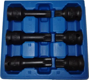 Silver ZESTAW KLUCZY SPLINE 6el. M14-M18 - Klucze i nasadki - miniaturka - grafika 1