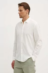 Pepe Jeans koszula bawełniana MARCEL męska kolor beżowy regular z kołnierzykiem klasycznym PM308566 - Koszule męskie - miniaturka - grafika 1