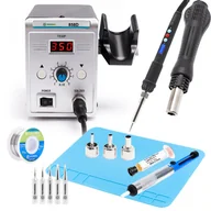 Lutownice - Stacja lutownicza Techrebal 858D + Precyzyjna lutownica 60W Techrebal ”Black Samurai” TBS60W z wyświetlaczem + KiT23 - miniaturka - grafika 1