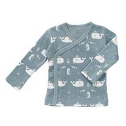 Swetry damskie - Fresk Kardigan bawełniany 0-3 miesięcy Wieloryb Blue fog - miniaturka - grafika 1